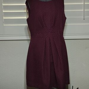 T Tahari Sleeveless Black and Purple Mini Dress